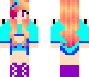 cute girl with fire hair