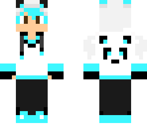 panda boy hair blue