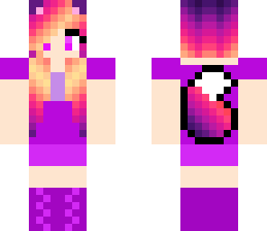purple kitty girl