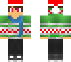 christmas bot pink eyes