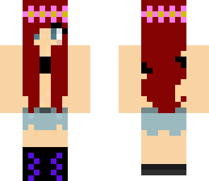 red head flower girl