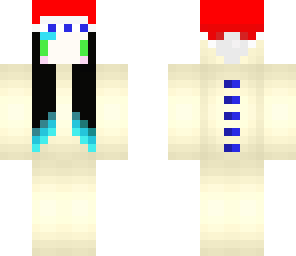my skin with a santa hat