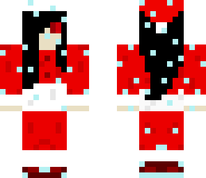 pixel girl snow