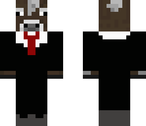 cow in a suit