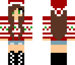 slightly edited christmas girl