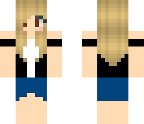 jean skirt girl