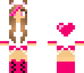 cute pink hood girl