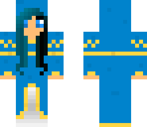 blue medieval girl