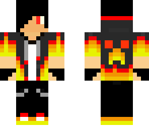 flame boy black hair