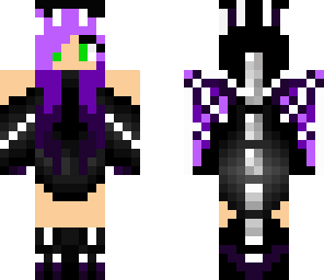 green-eyed ender dragon girl