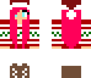 minecraft girl christmas skin