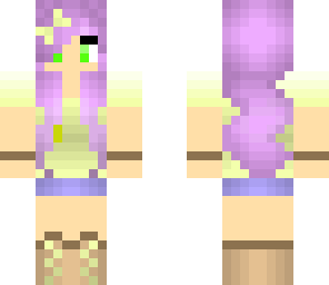 yellowish and purple