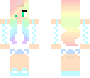 edited light colord rainbow girl