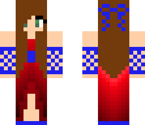 red dress