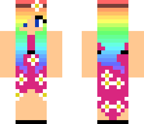 rainbow girl a flower girl