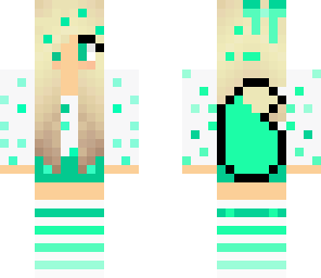 turquoise wolfgirl
