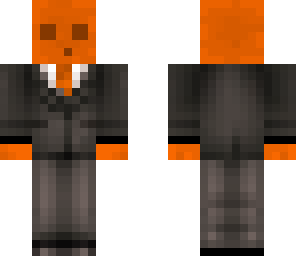orange slime in a suit