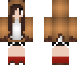 edited girl reindeer skin