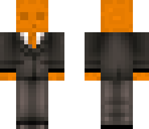 orange slime in a suit