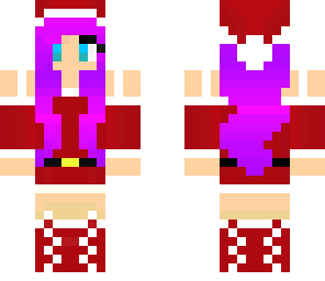 purplepink santa girl