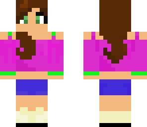edited neon girl