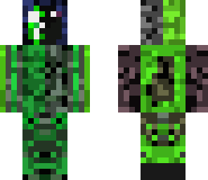 creeper taking over an enderman's body