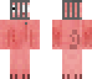 pig stuck in a cage