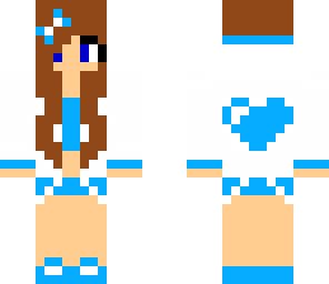 blue heart girl