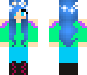 cute cozy blue girl