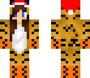 christmas tiger girl