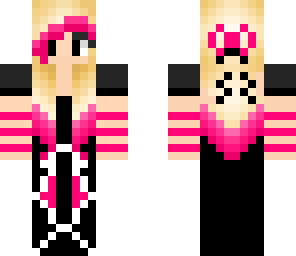 pink blond goth girl