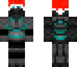atom with santa hat