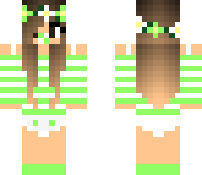 baby girl in green