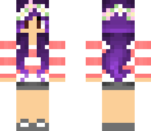 cute girl purple hair
