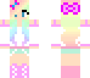 pastel ranbow girl