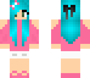 pink and blue girl
