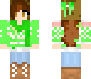 green winter outfit