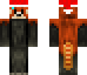 red panda christmas hat