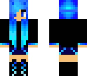 blue gamer girl