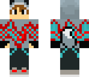 red and blue sonic wolf