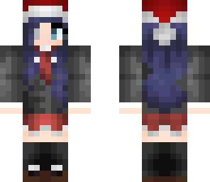 rikka with a christmas hat
