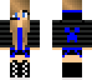 blue gamer girl