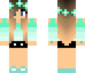 cute shades of teal girl