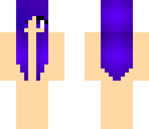 purple haired girl base