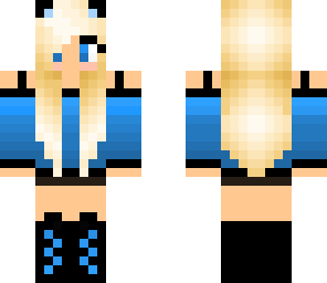 blue cat girl
