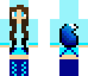 blue awesome girl