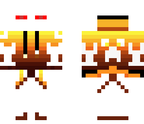 enderman in golden hoddie
