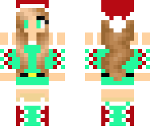 mint santa girl