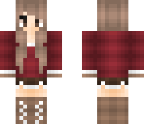 red winter girl