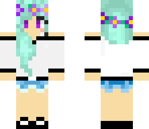 girl with blue hair